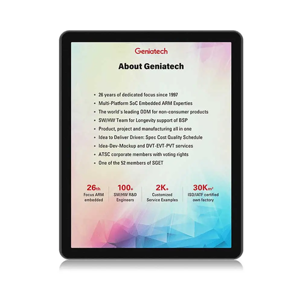 E-Ink Tablet Reader - Kolorowy czytnik e-booków Geniatech, 10-calowy tablet