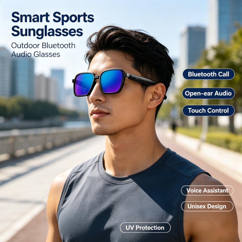 Portable Translator Device - Nowe inteligentne okulary sportowe unisex 2026,