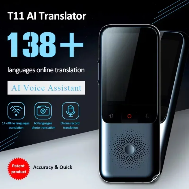 Portable Translator Device - T11 Inteligentny tłumacz 138 języków Offline