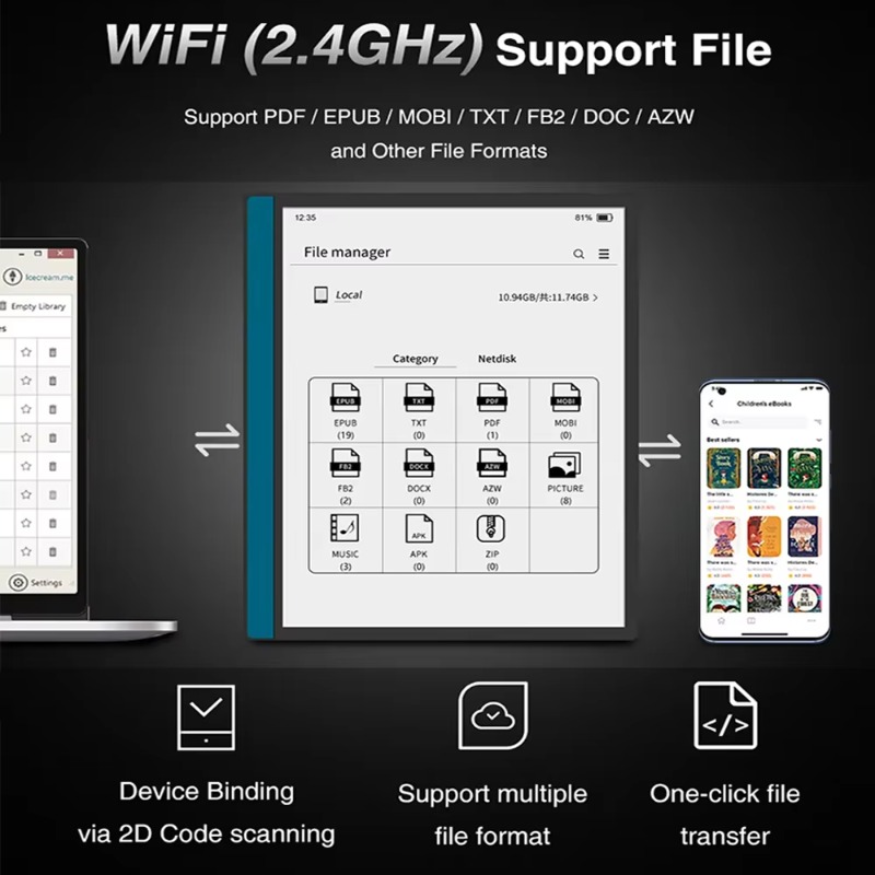 E-Ink Tablet Reader - 10,3-calowy tablet E-Ink w stylu maszyny