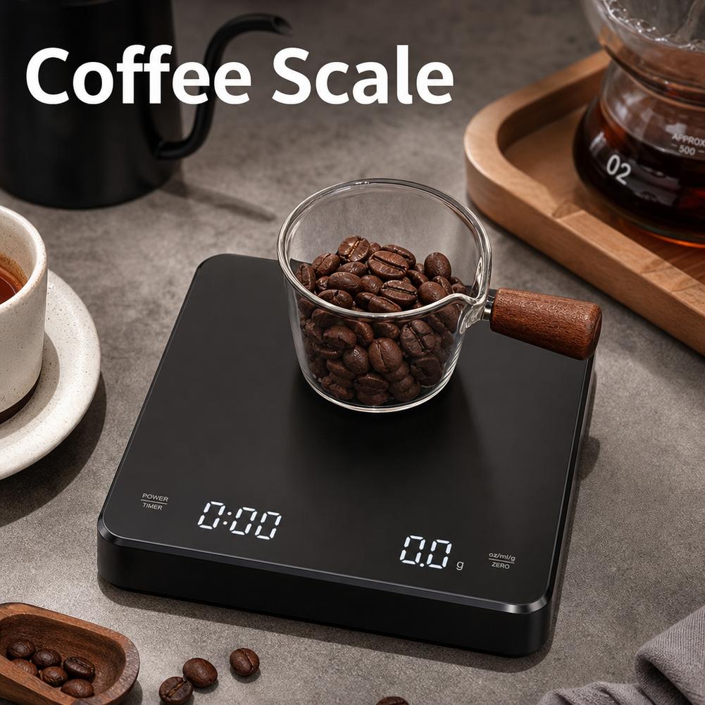 Electronic Gadgets For Home - Elektroniczna waga do kawy z podkładką