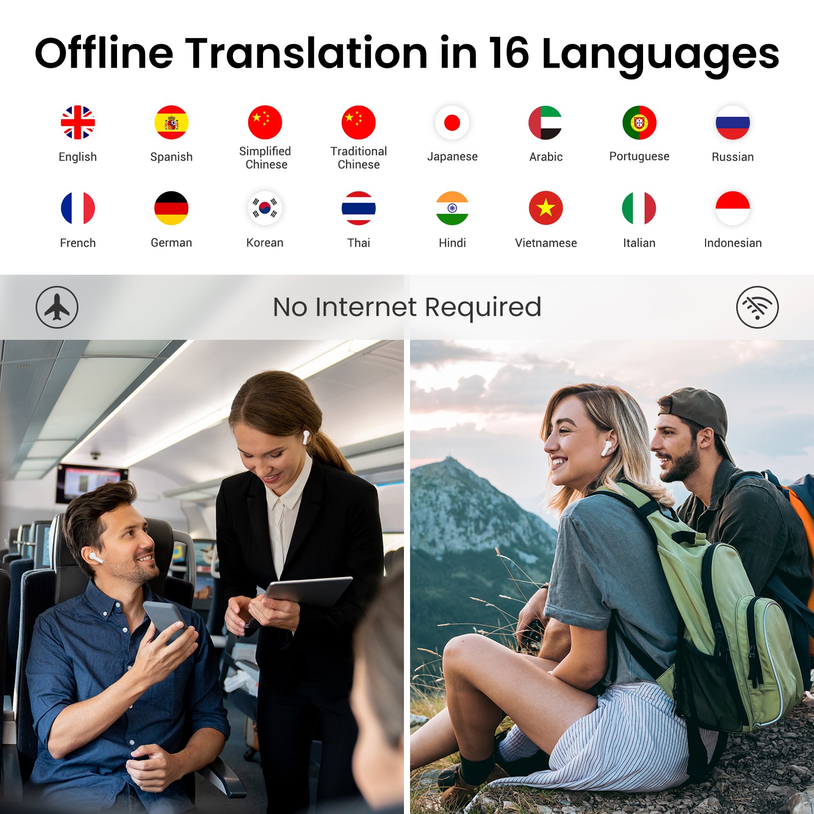 Wooask [A8] Słuchawki douszne  – Portable Translator Device recenzja i cena